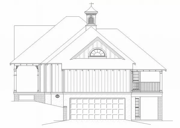 Right side elevation with basement
